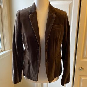 J. Crew velour blazer, like new in size 4